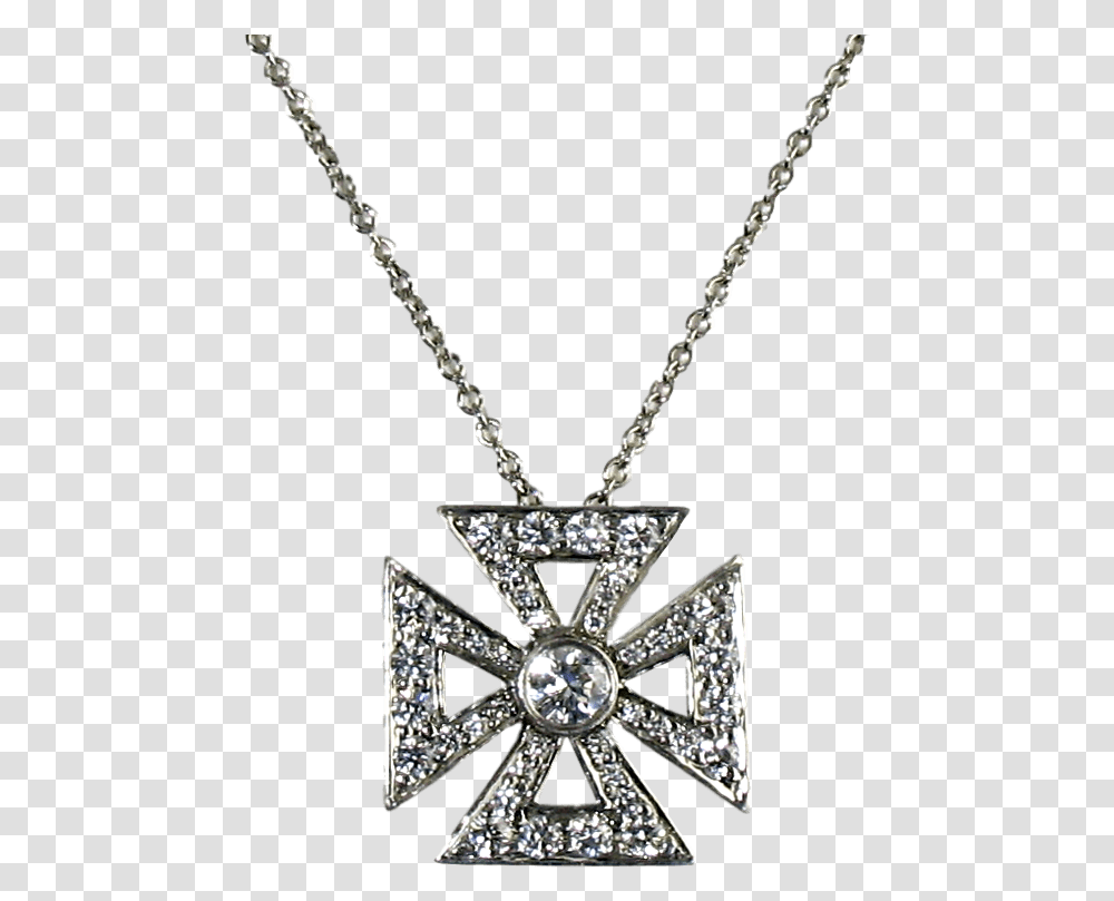 Tiffany Platinum Diamond Cross Necklace Locket, Jewelry, Accessories, Accessory, Pendant Transparent Png