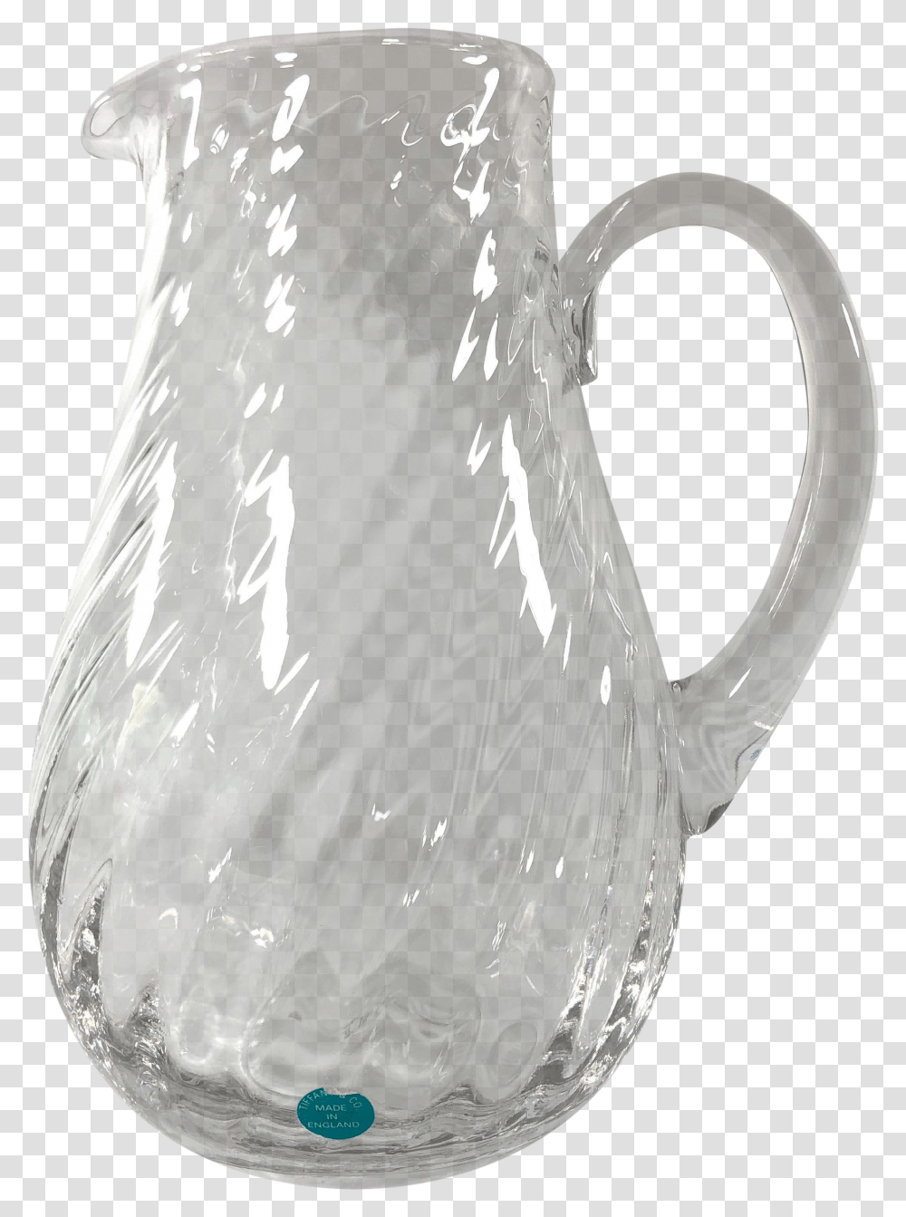 Tiffany & Co Optic Swirl Water Pitcher Made In England Jug Transparent Png