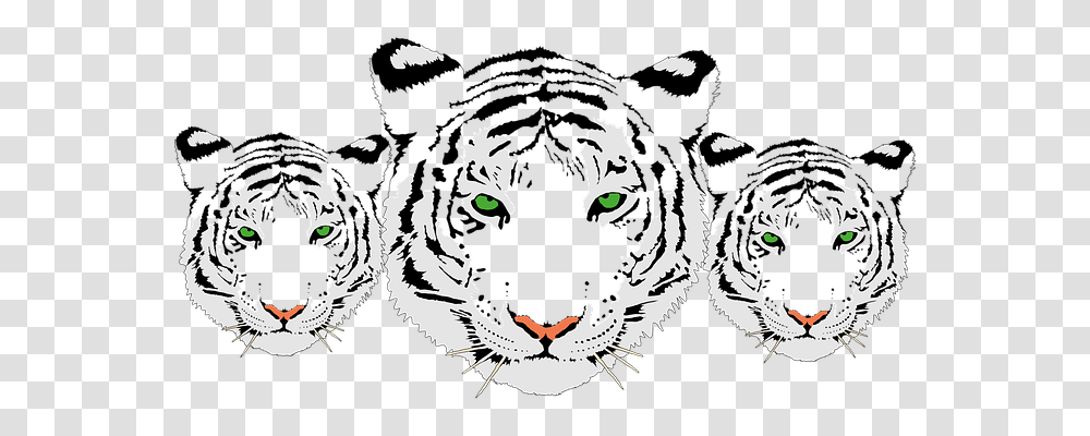 Tiger Nature, Stencil Transparent Png