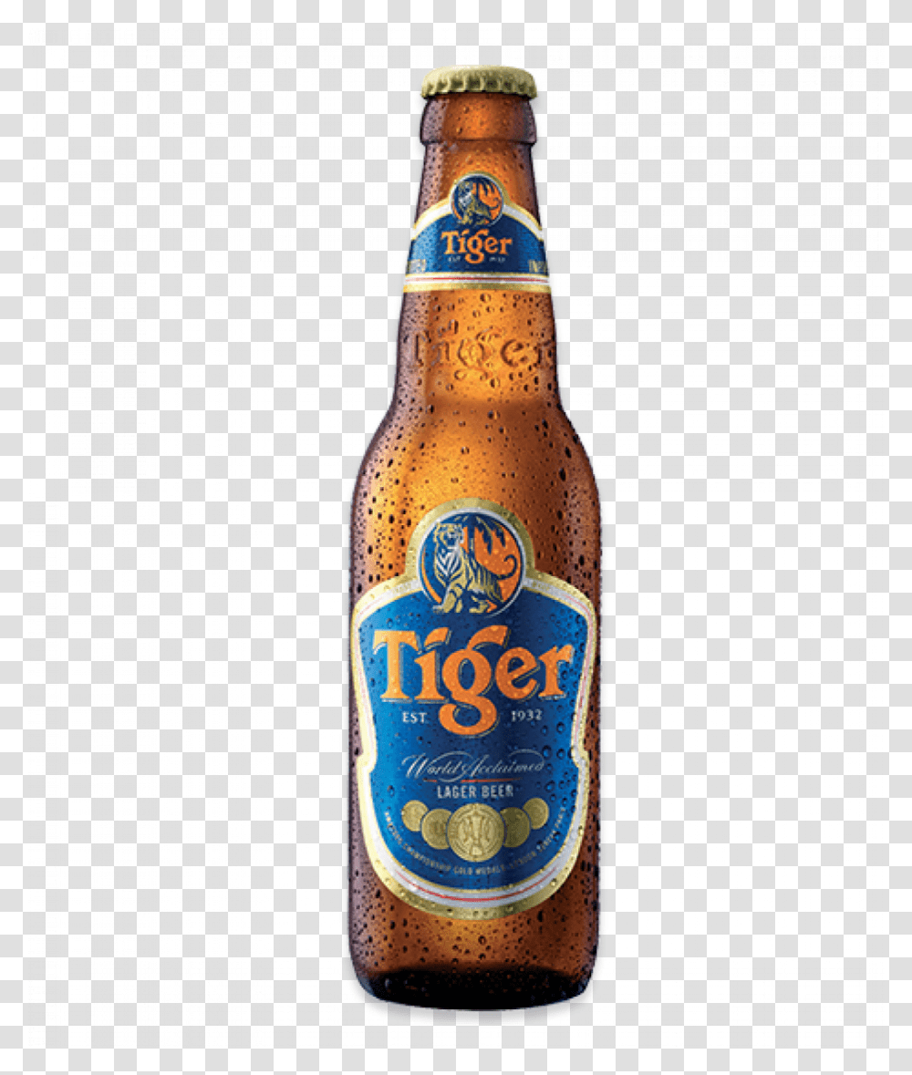 Tiger Beer 330ml Tiger Beer Bottle, Alcohol, Beverage, Drink, Lager Transparent Png