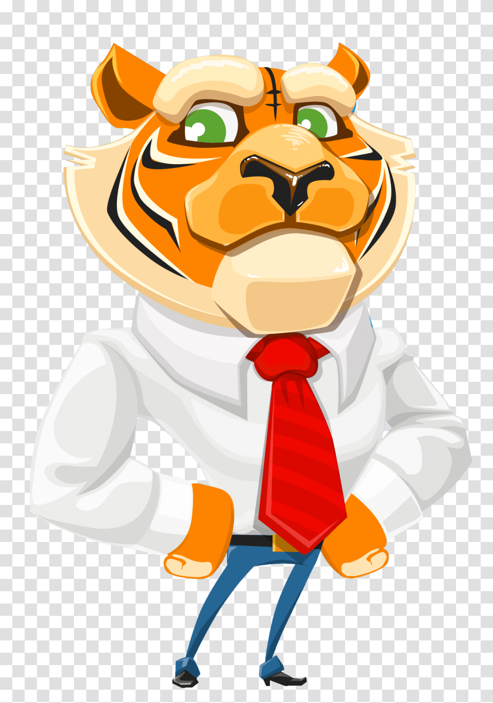 Tiger Cartoon Tiger Vector Background, Toy, Chef Transparent Png