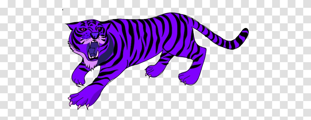 Tiger Clip Art Free Clipart Image, Animal, Mammal, Wildlife Transparent Png