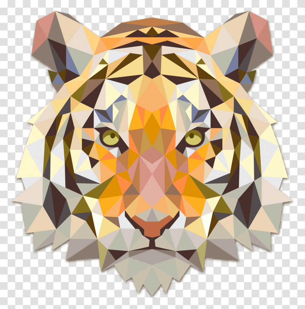 Tiger Clipart Background Cartoon Background Tigers, Paper, Crystal, Diamond, Gemstone Transparent Png