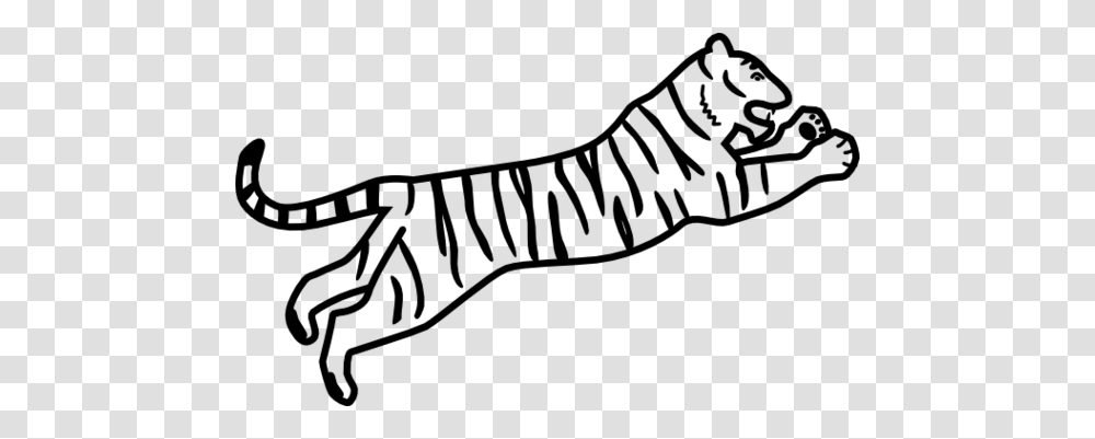 Tiger Clipart Black And White, Gray, World Of Warcraft Transparent Png