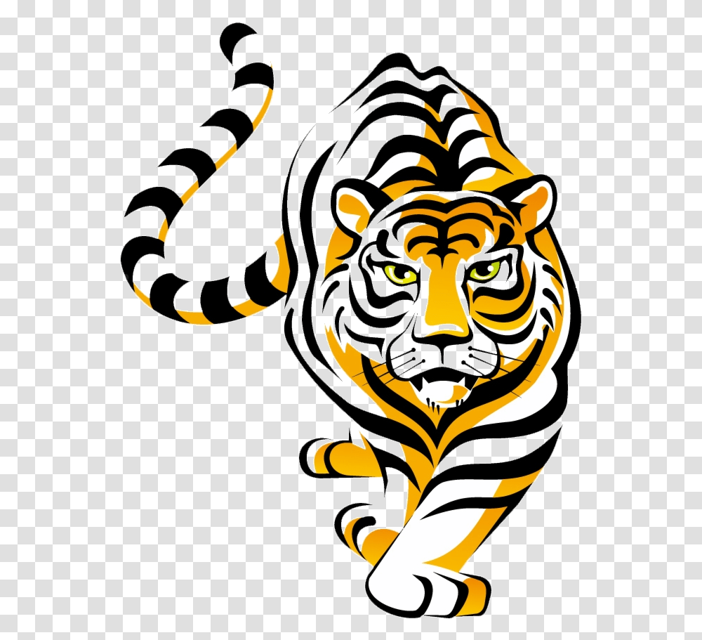 Tiger Clipart Cooking School Mascot Tiger Clipart, Logo, Trademark Transparent Png