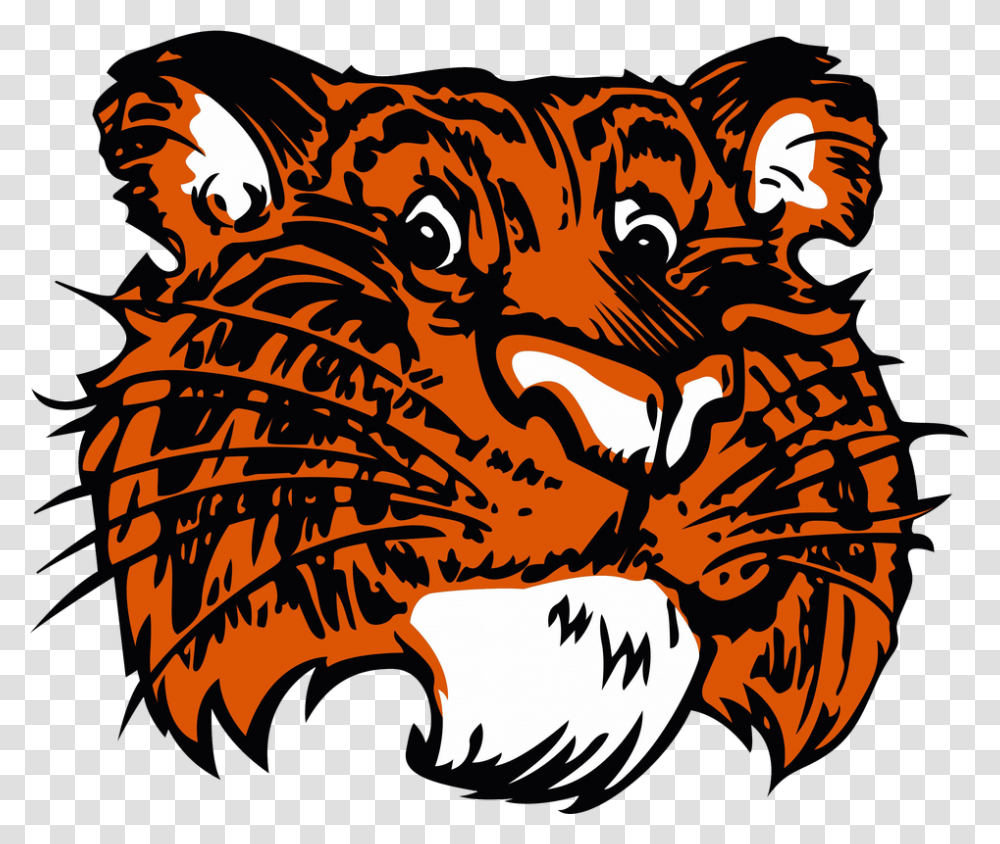 Tiger Coming Out Of Basketball Clipart Freeuse Browerville High School Minnesota, Wildlife, Animal, Mammal, Leisure Activities Transparent Png