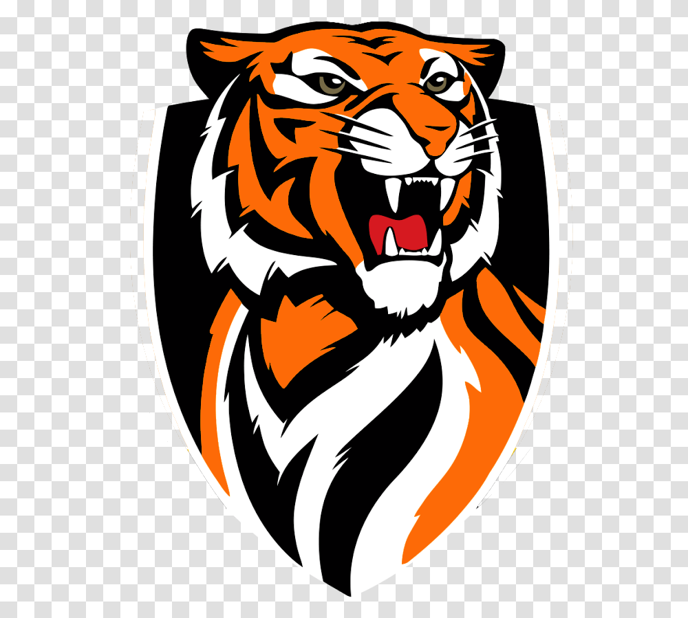 Tiger Coming Out Of Basketball Clipart Richmond Football Club, Mammal, Animal, Wildlife, Logo Transparent Png
