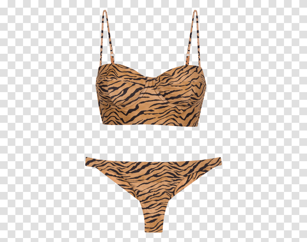 Tiger Corsage Long Top Bikini Vix, Apparel, Lingerie, Underwear Transparent Png