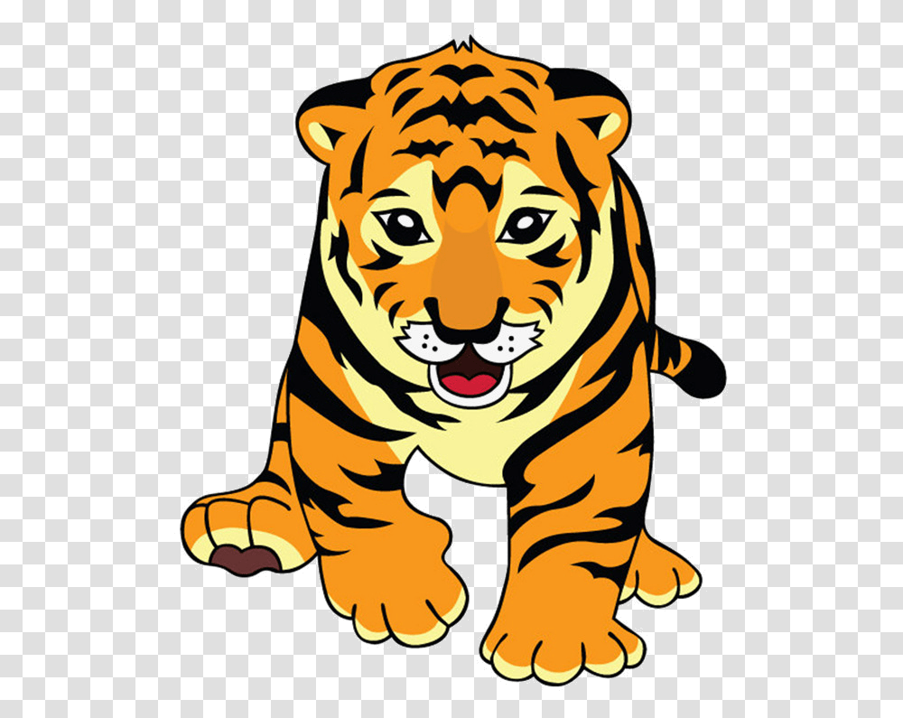 Tiger Cute Cartoon Picture Material Clipart Feminine Gender Of Tiger, Mammal, Animal Transparent Png
