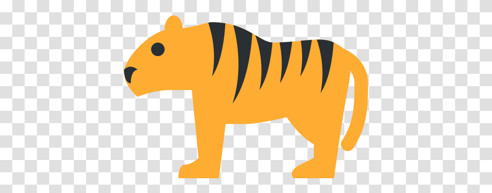 Tiger Emoji Meaning With Pictures Emoji, Mammal, Animal, Wildlife, Silhouette Transparent Png