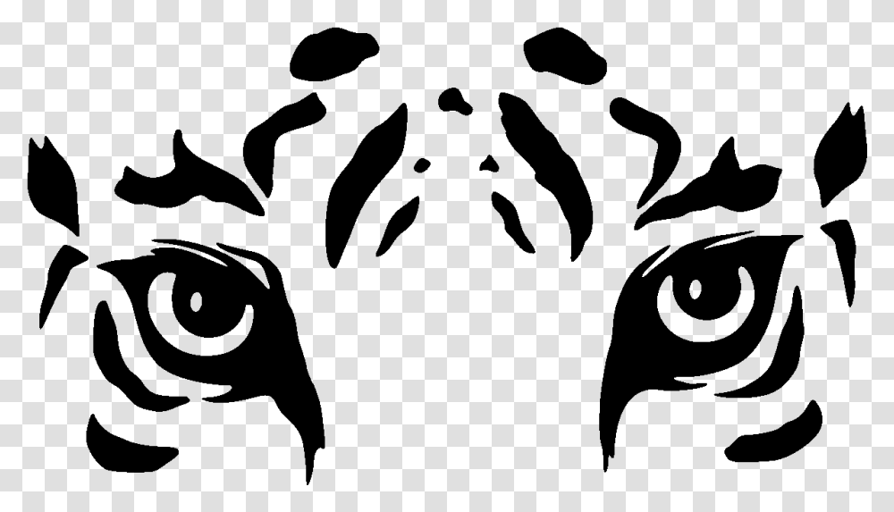 Tiger Eyes Black And White, Gray, World Of Warcraft Transparent Png