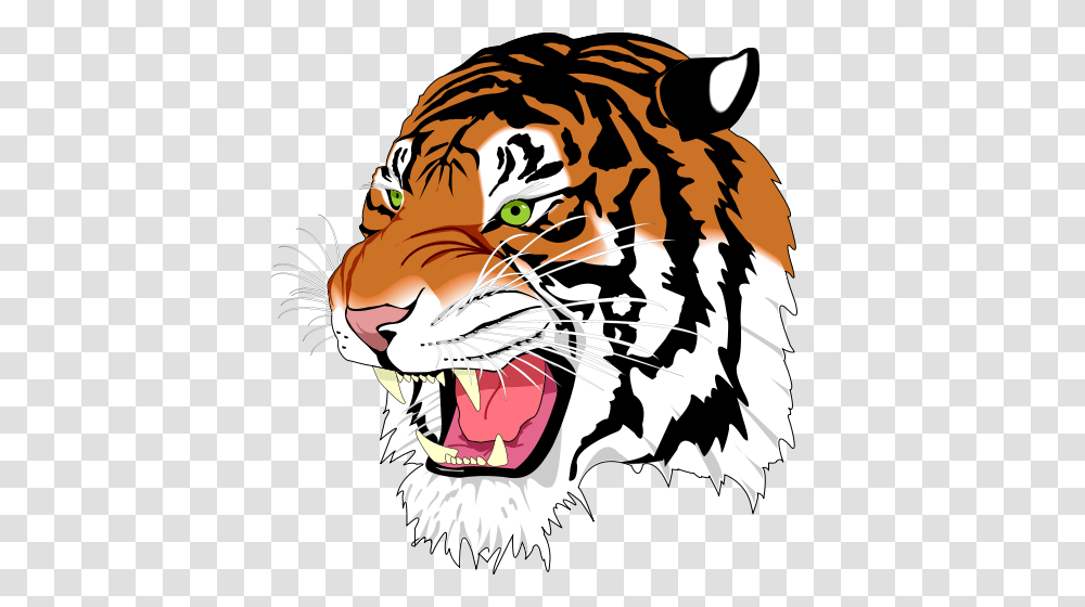 Tiger Face Clipart, Mammal, Animal, Wildlife, Person Transparent Png