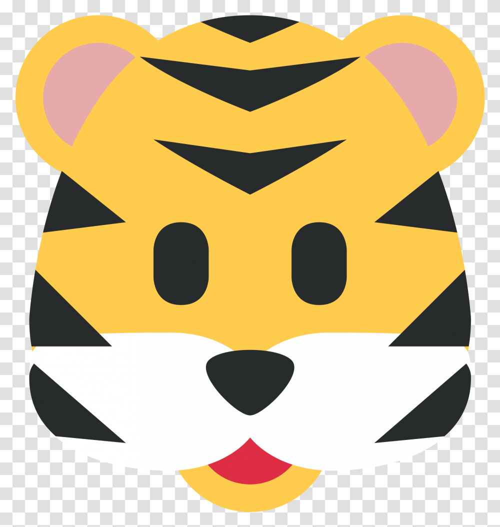 Tiger Face Emoji Twitter Tiger Emoji, Symbol, Halloween, Pillow, Cushion Transparent Png
