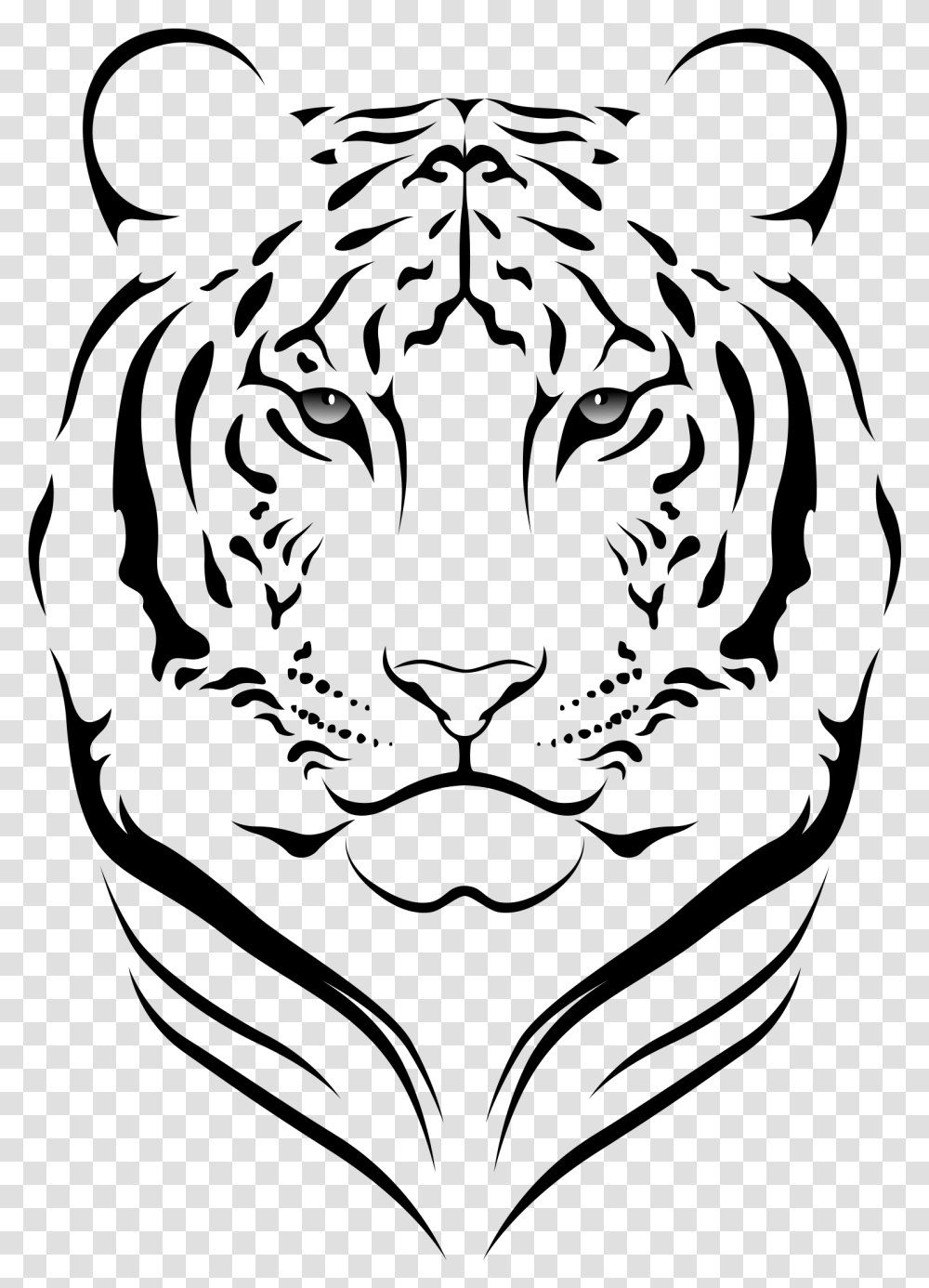 Tiger Face Tigre Vector, Outdoors, Nature, Astronomy, Outer Space Transparent Png