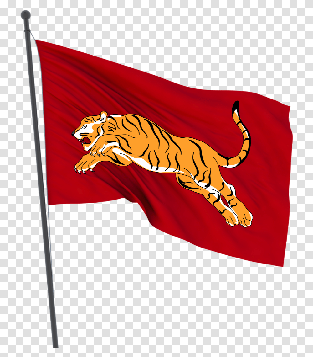 Tiger Flag, American Flag, Wildlife, Mammal Transparent Png