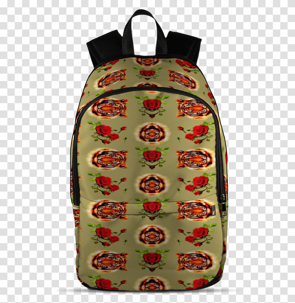 Tiger Flowers Pattern Backpack, Purse, Handbag, Accessories, Accessory Transparent Png