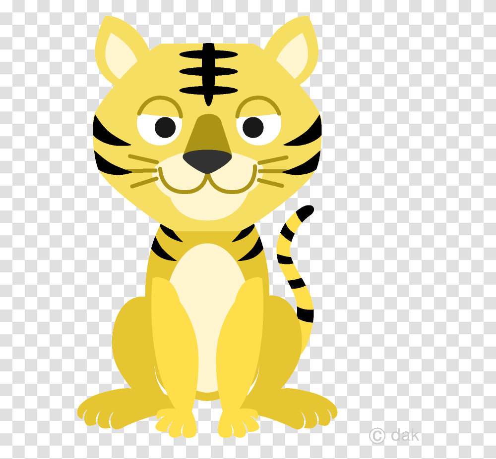 Tiger Friendly Clipart Free Picture Tiger Clipart Free, Mammal, Animal, Wildlife, Mascot Transparent Png