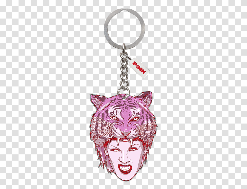 Tiger Head Keychain Keychain, Pendant, Ornament Transparent Png