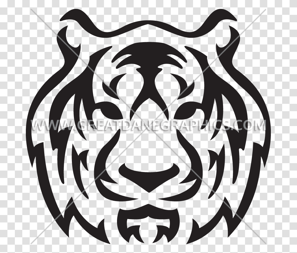 Tiger Head Production Ready Artwork For T Shirt Printing, Logo, Trademark Transparent Png