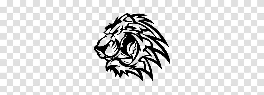 Tiger Head Roaring Sticker, Stencil, Dragon Transparent Png