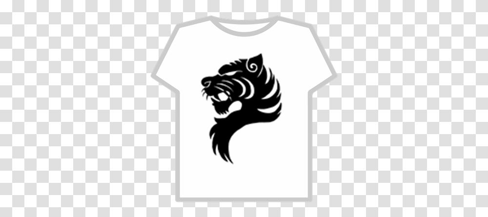 Tiger Head Roblox Best Tiger Logo Design, Clothing, Apparel, Stencil, T-Shirt Transparent Png