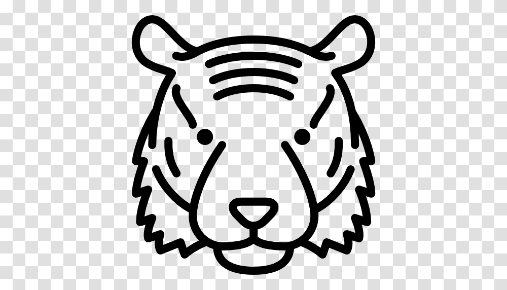 Tiger Head, Stencil, Pillow, Cushion, Label Transparent Png