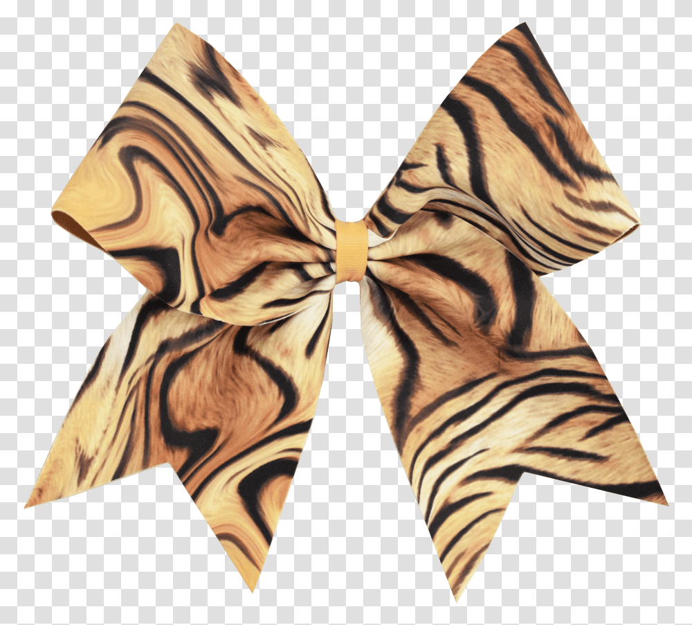 Tiger I Love Cheer Hair Bow Silk, Zebra, Wildlife, Mammal, Animal Transparent Png