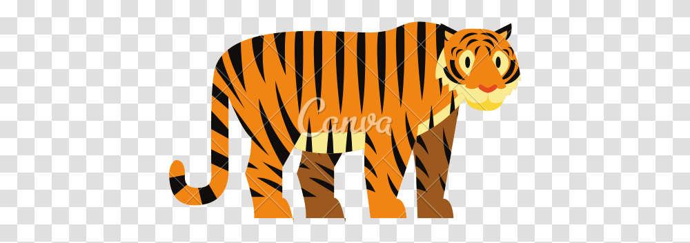 Tiger Icon Animal Figure, Mammal, Wildlife, Plant Transparent Png