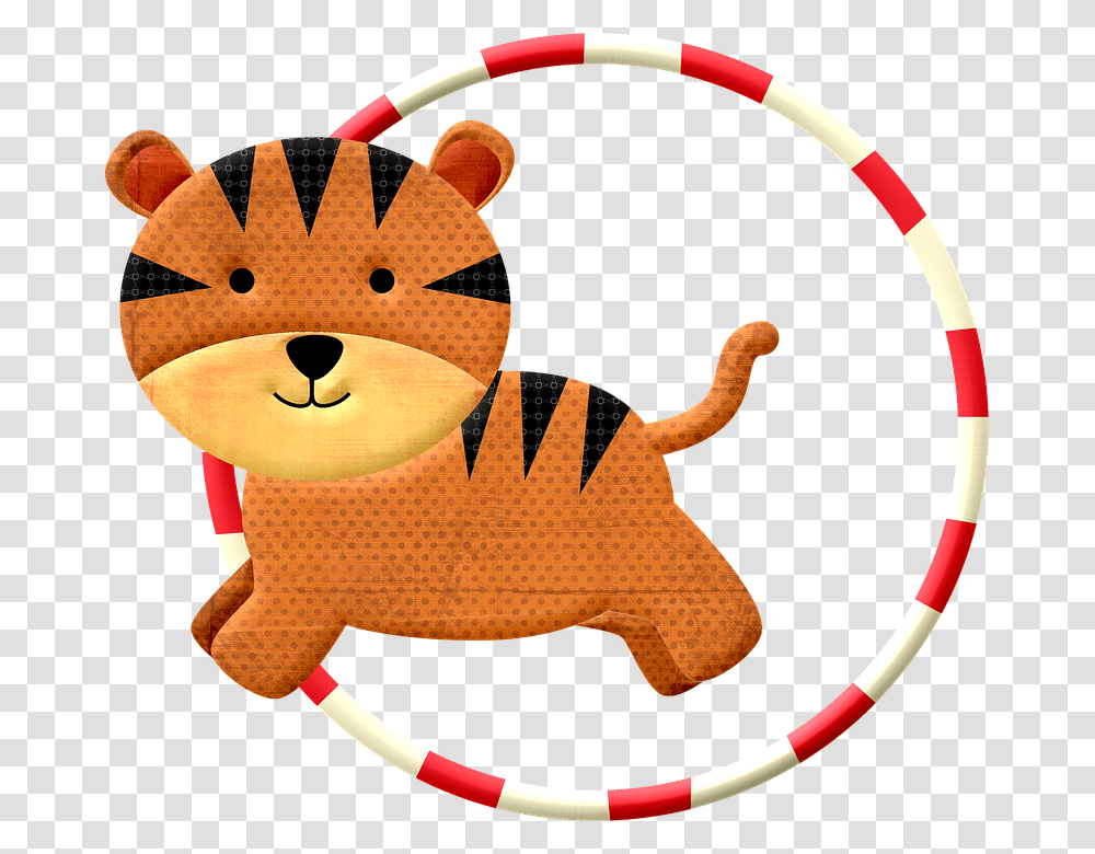 Tiger Jumping Jump Cat Circus Playful Cute Stuffed Toy, Plush, Animal, Outdoors, Mammal Transparent Png