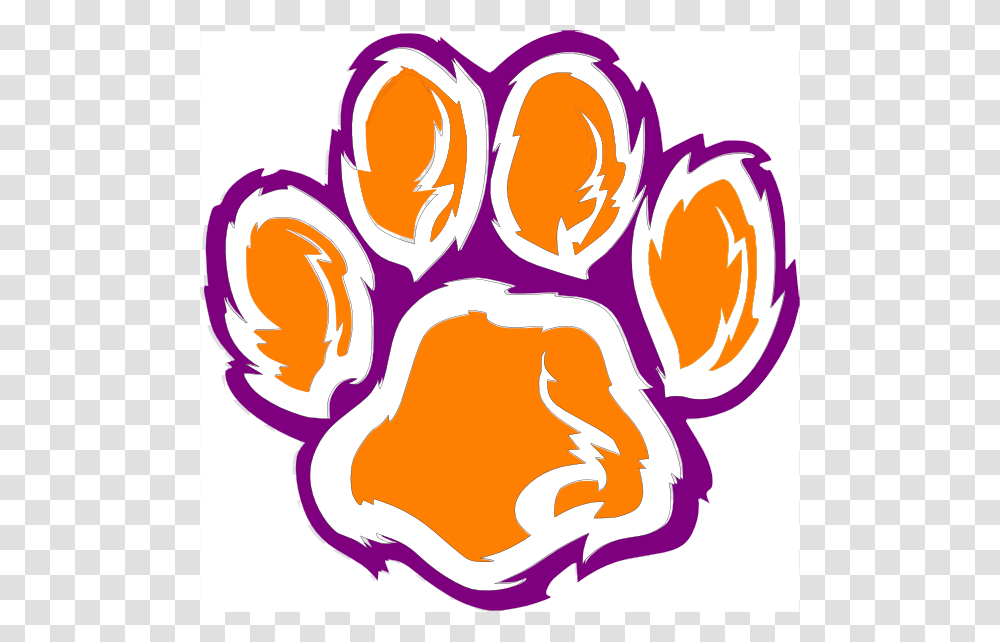 Tiger Paw Clip Art Free Image, Label, Heart Transparent Png