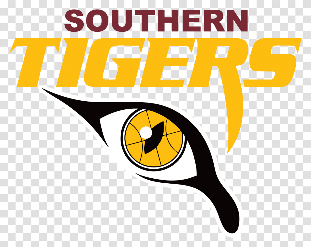 Tiger Paw Print Southern Tigers Basketball Club Logo Southern Tigers Basketball Logo, Text, Label, Alphabet, Word Transparent Png