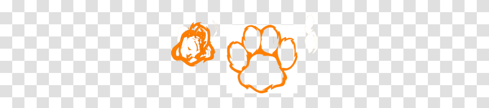 Tiger Paw White Orange Purple Clip Art, Hand, Person, Human, Stain Transparent Png