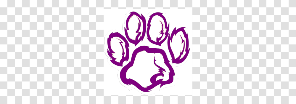 Tiger Paw White Orange Purple Clip Art, Logo, Dynamite, Hand Transparent Png