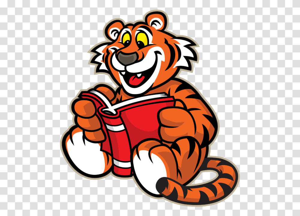 Tiger Reading A Book Clipart Free Library Free Tiger Tiger Reading A Book, Performer, Clown, Circus, Leisure Activities Transparent Png