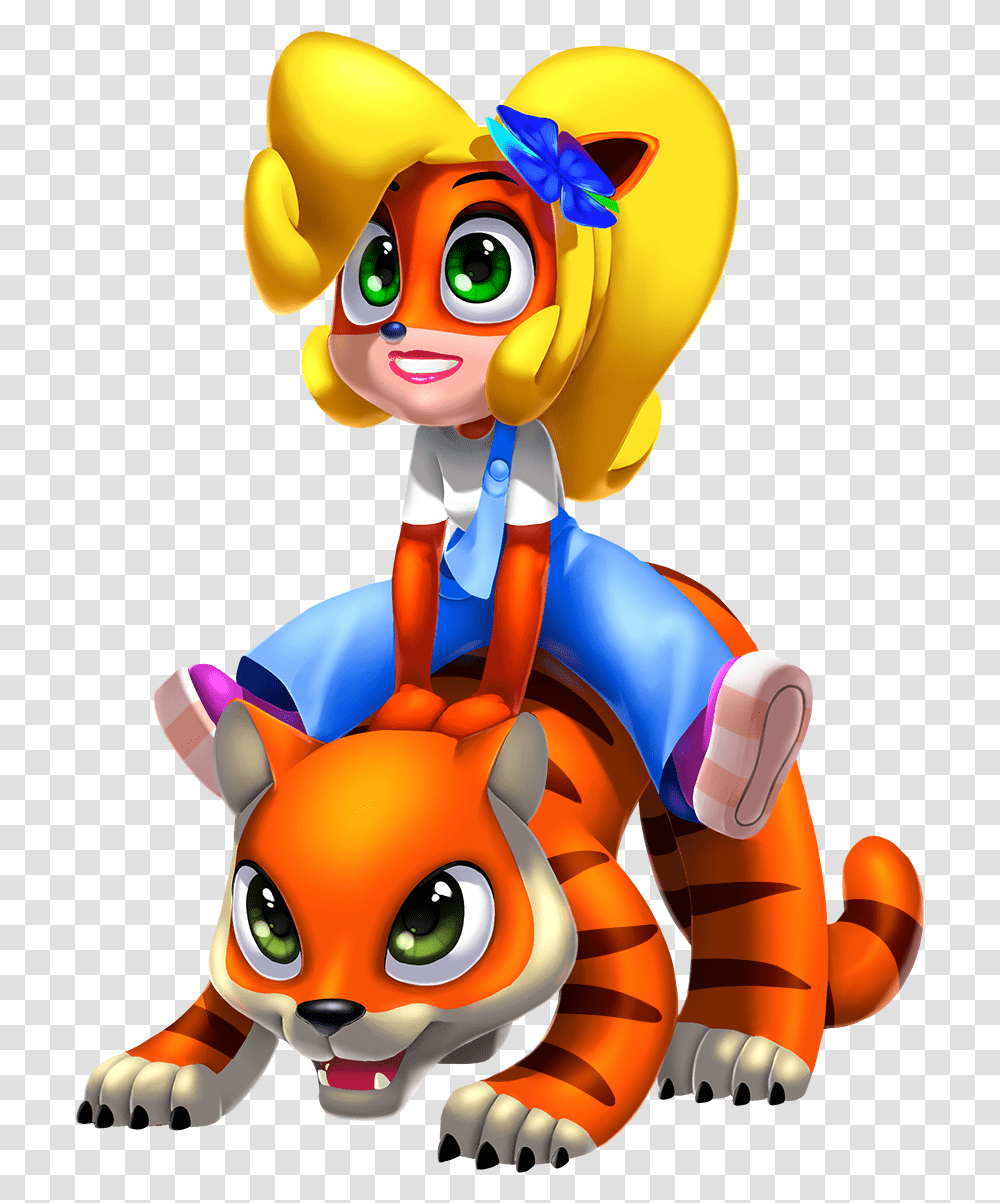 Tiger Ride Coco Crash Bandicoot, Toy, Costume Transparent Png