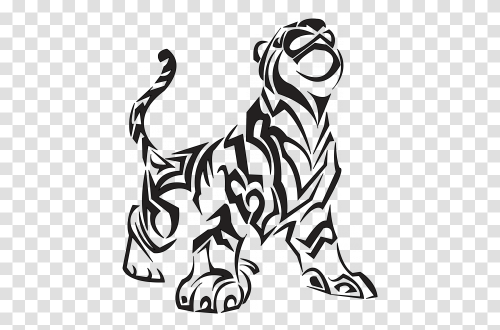 Tiger Rock Martial Arts Logo, Animal, Stencil, Statue Transparent Png