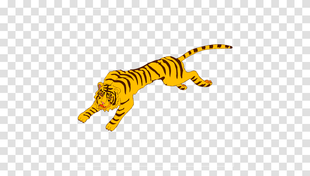 Tiger Running Clipart, Wildlife, Mammal, Animal, Reptile Transparent Png