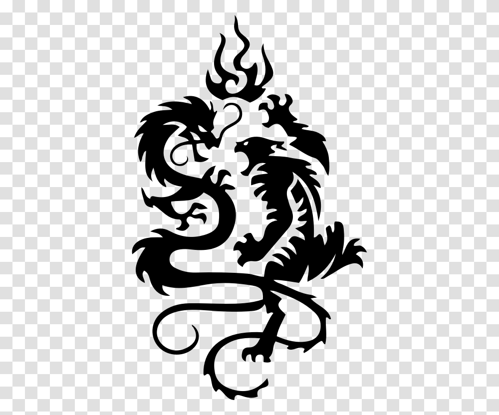 Tiger Shaolin Monastery Chinese Dragon Yin And Yang Yin Yang Tiger Dragon Tattoo, Gray Transparent Png