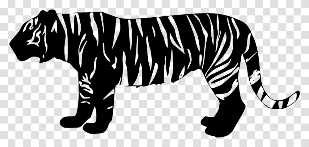 Tiger Tiger Icon, Stencil, Zebra, Mammal, Animal Transparent Png