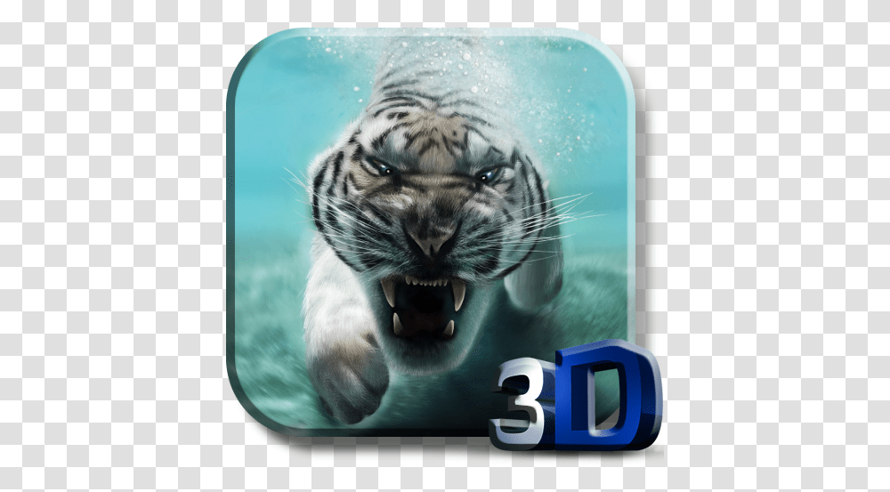 Tiger Video Live Wallpaper App Download Computer, Wildlife, Mammal, Animal, Cat Transparent Png