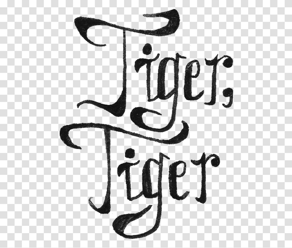 Tiger Written In Different Fonts, Calligraphy, Handwriting, Rug Transparent Png