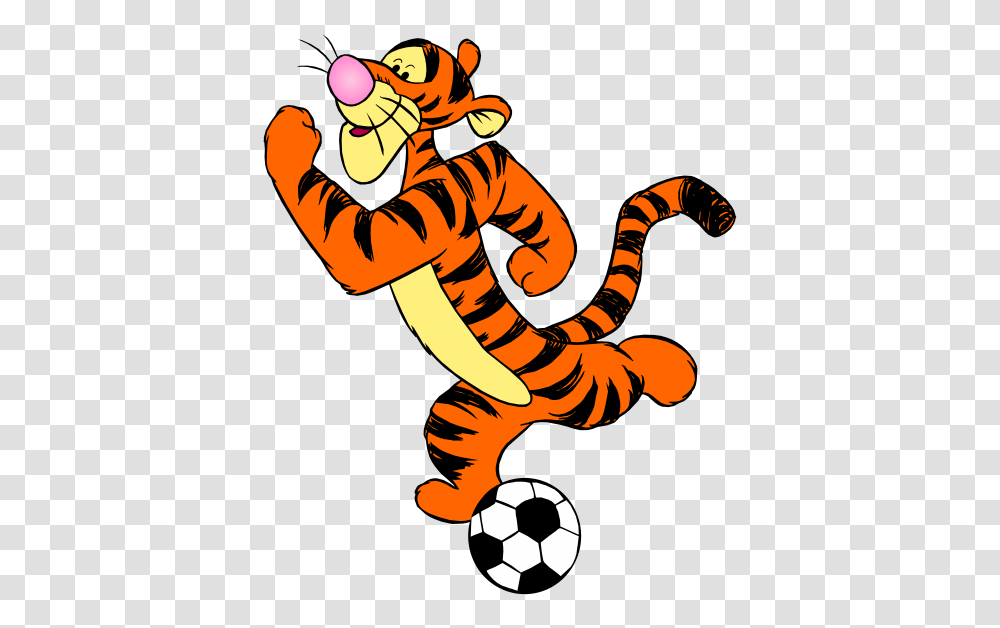 Tigger With Football, Person, Human, Soccer Ball, Team Sport Transparent Png