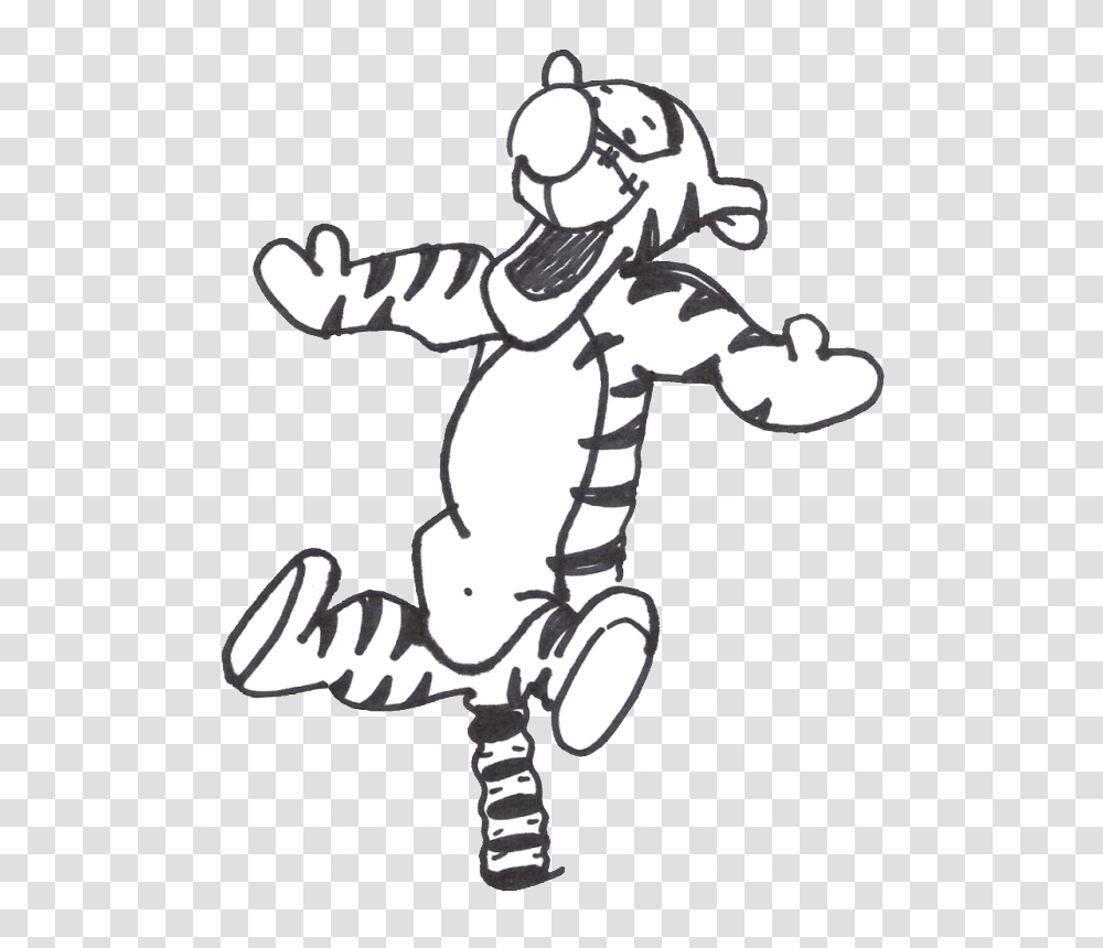 Tigger Worm Coloring Pages Download Free Printable Winnie The Pooh Clipart Black And White, Stencil, Rodeo, Hand Transparent Png