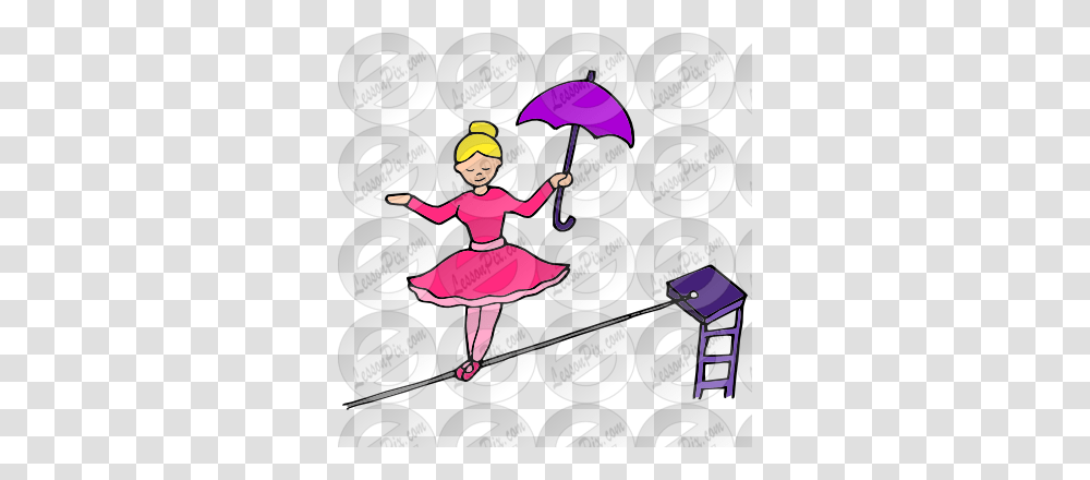 Tightrope Clipart, Person, Costume, Dance, Flyer Transparent Png