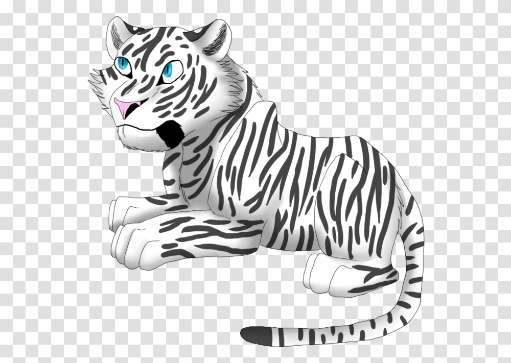 Tigre Blanco En Image Tigre Blanco Animado, Zebra, Wildlife, Mammal, Animal Transparent Png