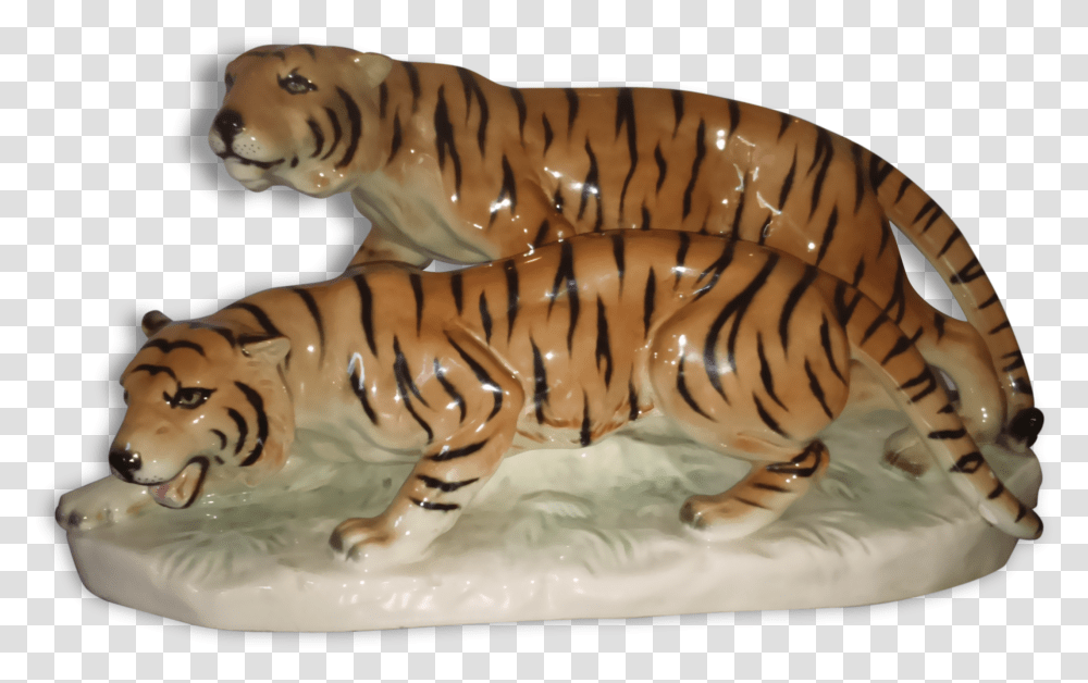 Tigres Porcelain Tiger Statue Art Deco, Animal, Dinosaur, Reptile, Mammal Transparent Png