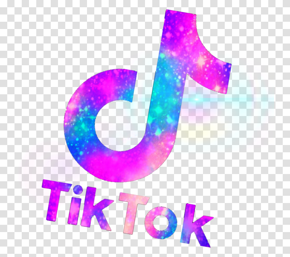 Tik Tok Tik Tok Logo Pink And Purple, Light Transparent Png