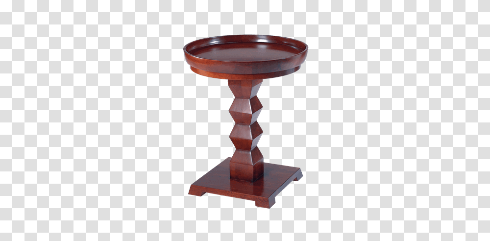 Tikal Cherry Pedestal End Table For Rent Brook Furniture Rental, Tabletop, Glass, Goblet, Porcelain Transparent Png