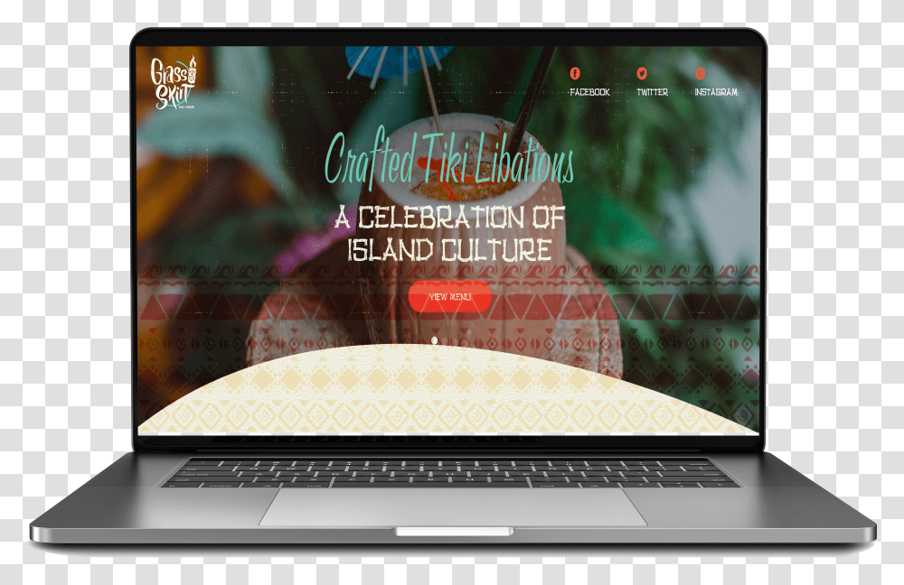 Tiki Bar Website Design Transparent Png