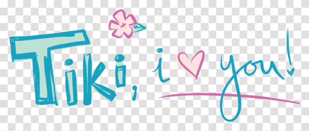 Tiki I Love You Love U Tiki, Alphabet Transparent Png
